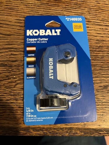 KOBALT 1/8" to 7/8" Compact Copper Cutter 2146935 New PLUMBING PIPE