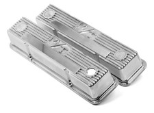 Holley M/T Valve Covers 241-82 Chevy SBC 283 305 350 400 Polished