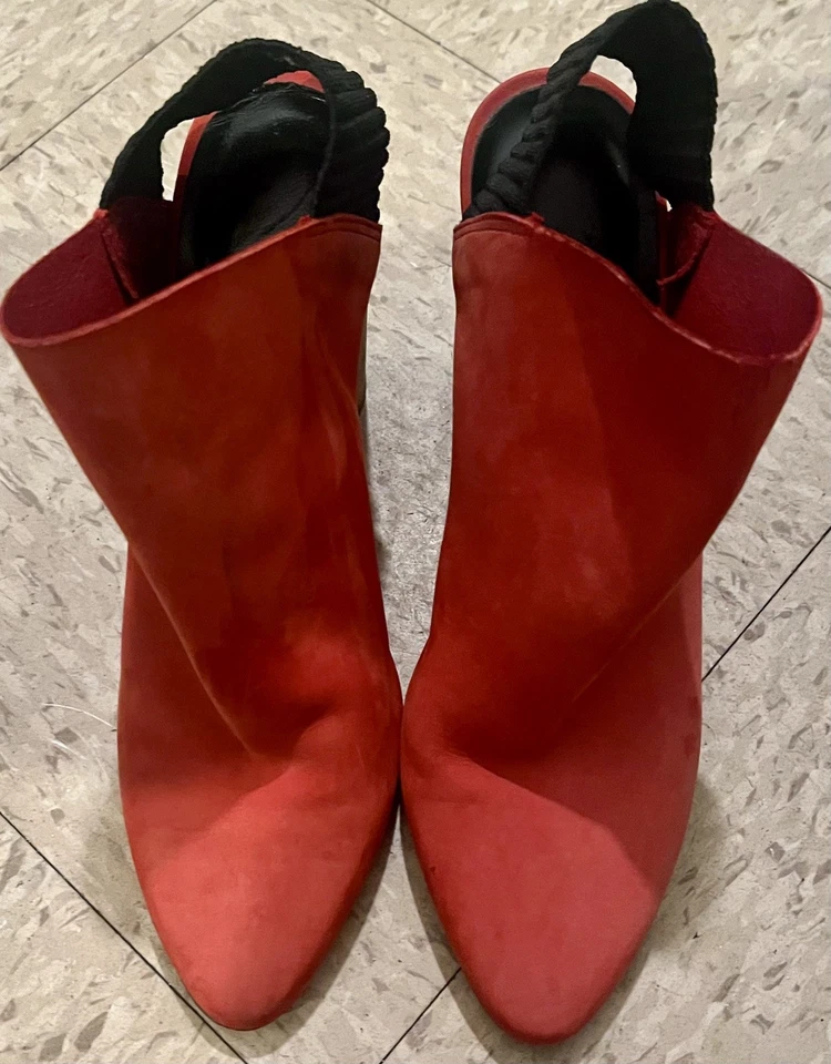 Botines de gamuza rojos para mujer Phillip Lim 3.1 37/6.5 Foto 3 de 4