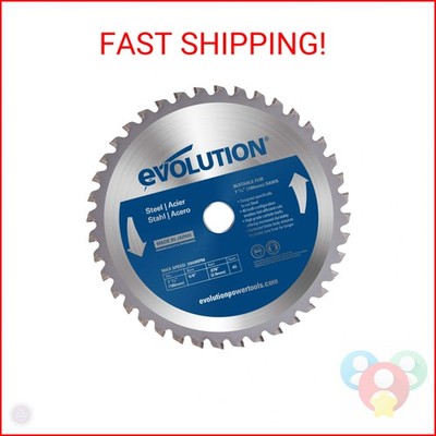 Evolution Power Tools 185BLADEST Steel Cutting Saw Blade, 7-1/4-Inch x 40-Tooth 