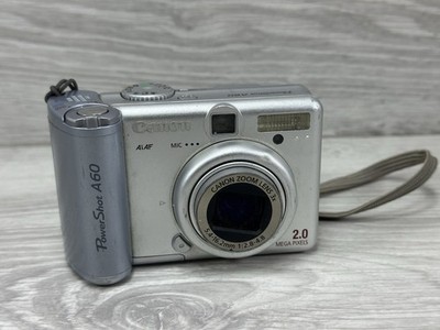 Canon PowerShot A60 2MP Digitalkamera Vintage Display Defekt an Bastler