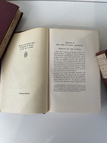 Secret Memoirs Court Of Marie Antoinette 2 Volume Ltd  Numbered Edition Grolier - Bild 10 von 22