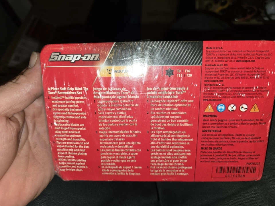 Набор из 4 мягких отверток STGX40BR с мини-наконечником Torx - Изображение 4 из 4