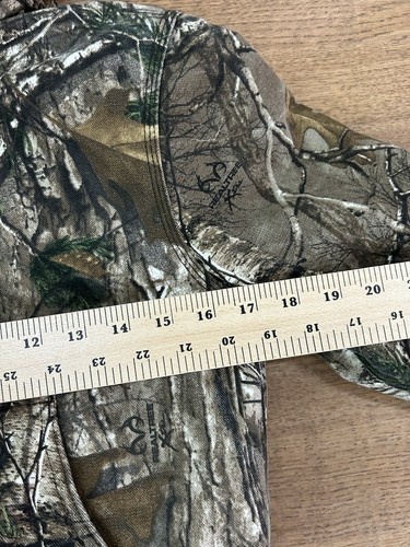 Vintage Carhartt Full Zip Camouflage Mossy Oak Hooded Jacket Youth Sz Small 7/8 - Picture 4 of 16