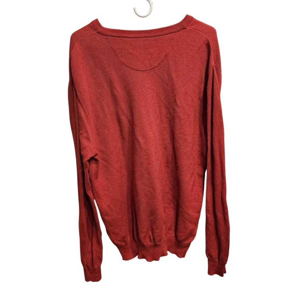 Callaway Golf Sweater Men's Size L V- Neck Golf Cotton Pullover  - Image 2 of 4