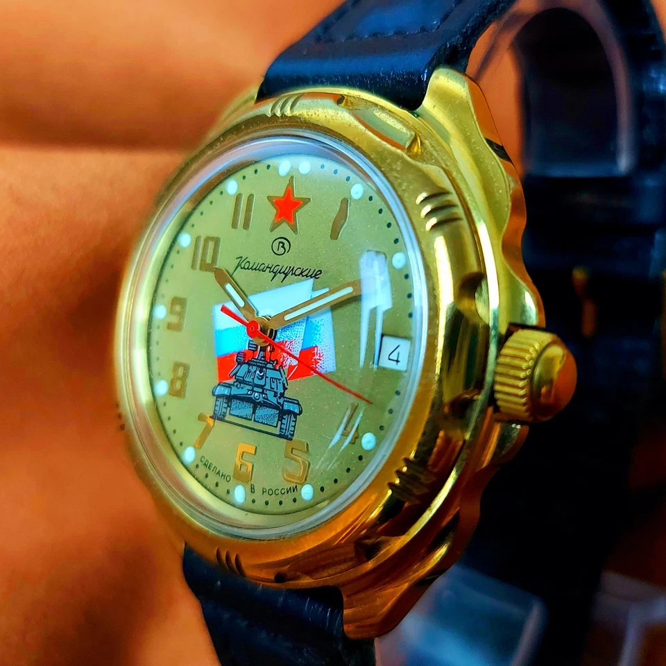 Reloj de pulsera soviético Vostok para hombre Wostok Komandirskie equipo militar Foto 3 de 4