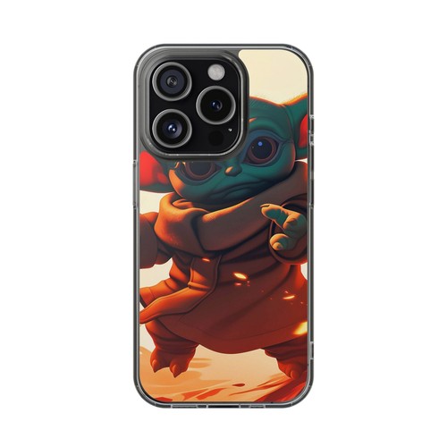 Cute Baby Yoda Clear Phone Case, Mandalorian Gift, Star Wars Case, Geeky Phone - Picture 25 of 124