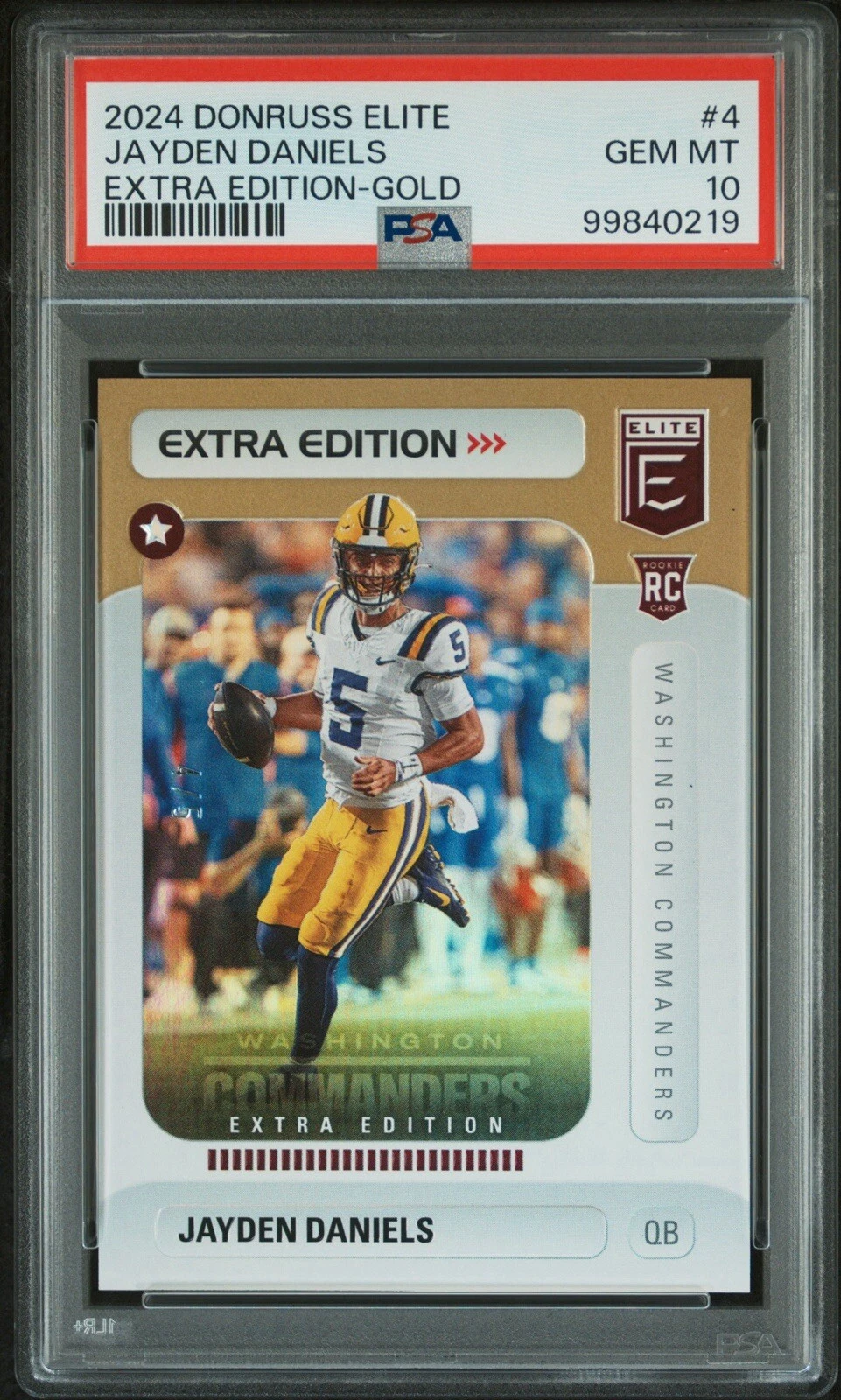 Jayden Daniels Panini Donruss Elite Extra Edition #4 Gold
