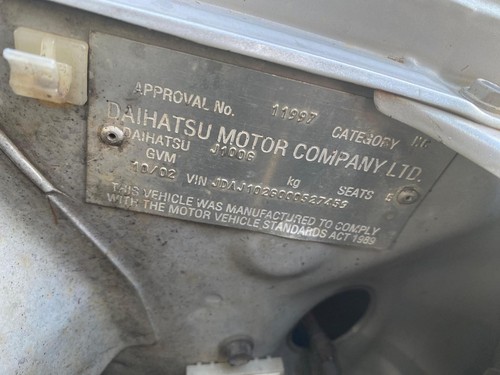 DAIHATSU TERIOS J102 10/2000-07/2005 RIGHT HEADLAMP PLASTIC TYPE 8111087417000 - Picture 11 of 12