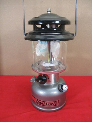 Vintage Coleman Dual Fuel Two Mantle Lantern & Box March