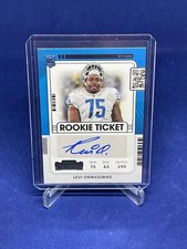 LEVI ONWUZURIKE 2021 PANINI CONTENDERS ROOKIE TICKET AUTO RC #165
