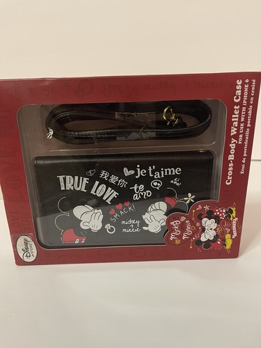 Disney True Love Cross Body wallet Case Mickey And Minnie New - Picture 8 of 8