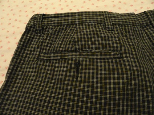 Geoffrey Beene size 33 blue plaid shorts zippered with 4 pockets and pleats - Picture 12 of 12