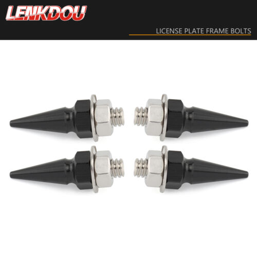 Motorcycle Spike Style License Plate Screws Fasteners Frame Tag Bolts For Harley - Foto 2 di 12