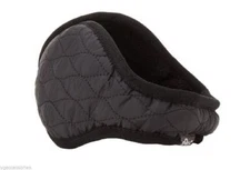 180s Women's Keystone Black Adjustable Behind-the-Head Ear Warmers Ear Muffs NEW