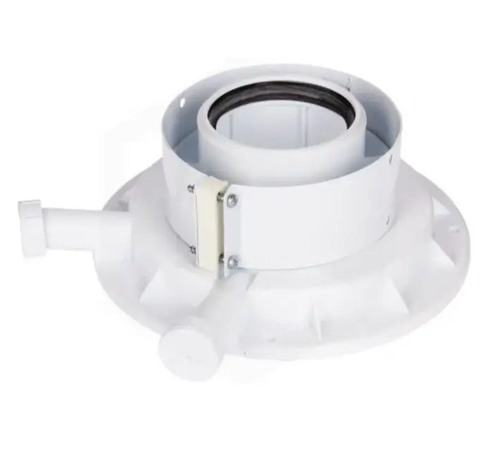 New & Boxed - Glow Worm Vertical Flue Adaptor Inc 100mm Clamp - A2024600