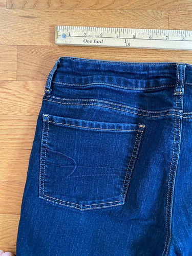 American Eagle Outfitters Jeans Womens 14 Reg Blue Jeggings Stretch - Picture 8 of 9