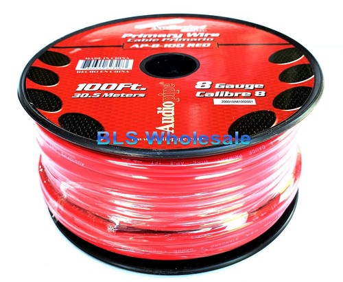 100ft Each Red & Black 8 Gauge Power Wires Car Auto Primary Wire Cable Wiring - Picture 5 of 10
