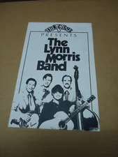The Lynn Morris Band bluegrass 1991 program at Catonsville Community College