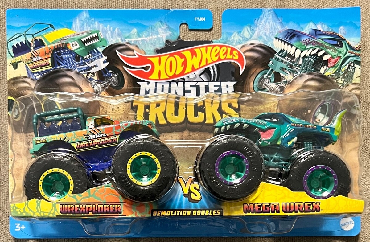 Hot Wheels 2022 Monster Trucks Doubles WREXPLORER/MEGA WREX