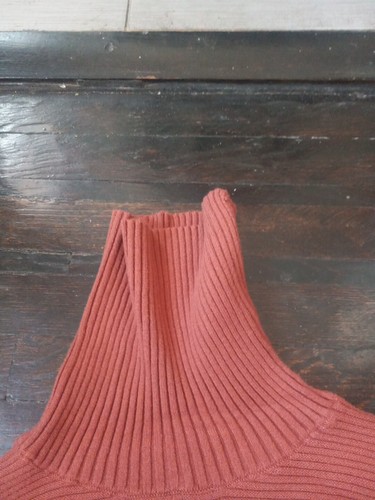 Lillusory Womans Sweater Size Large Color Orange NWT Turtleneck Outdoors Comfy - Picture 2 of 8