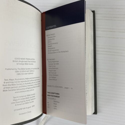 Business Bible Good News New Testament Psalms and Proverbs Pocketbook 2006 - Picture 7 of 11