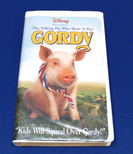 VHS Home Video Cassette Tape Disney "Gordy" Pre-Owned Clamshell
