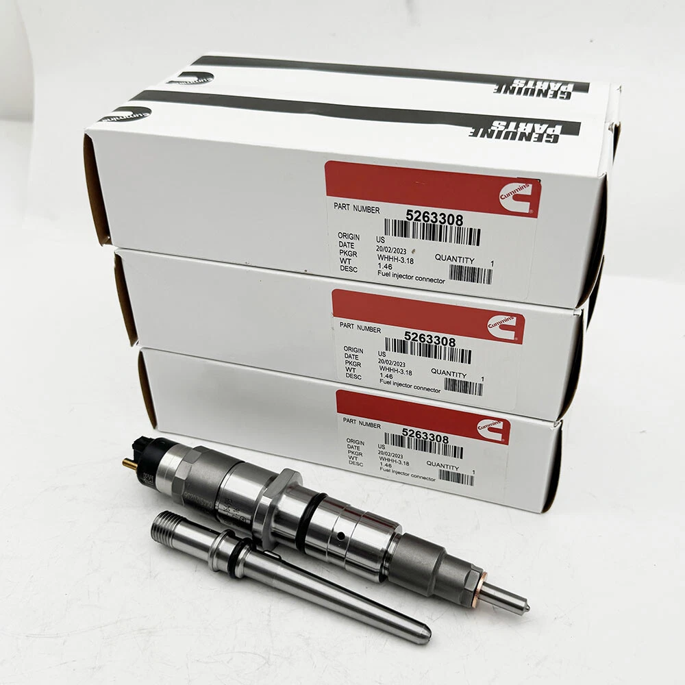 6PC Fuel Injector w/Tube 5263308 for Cummins QSL8.9L Komatsu PC300
