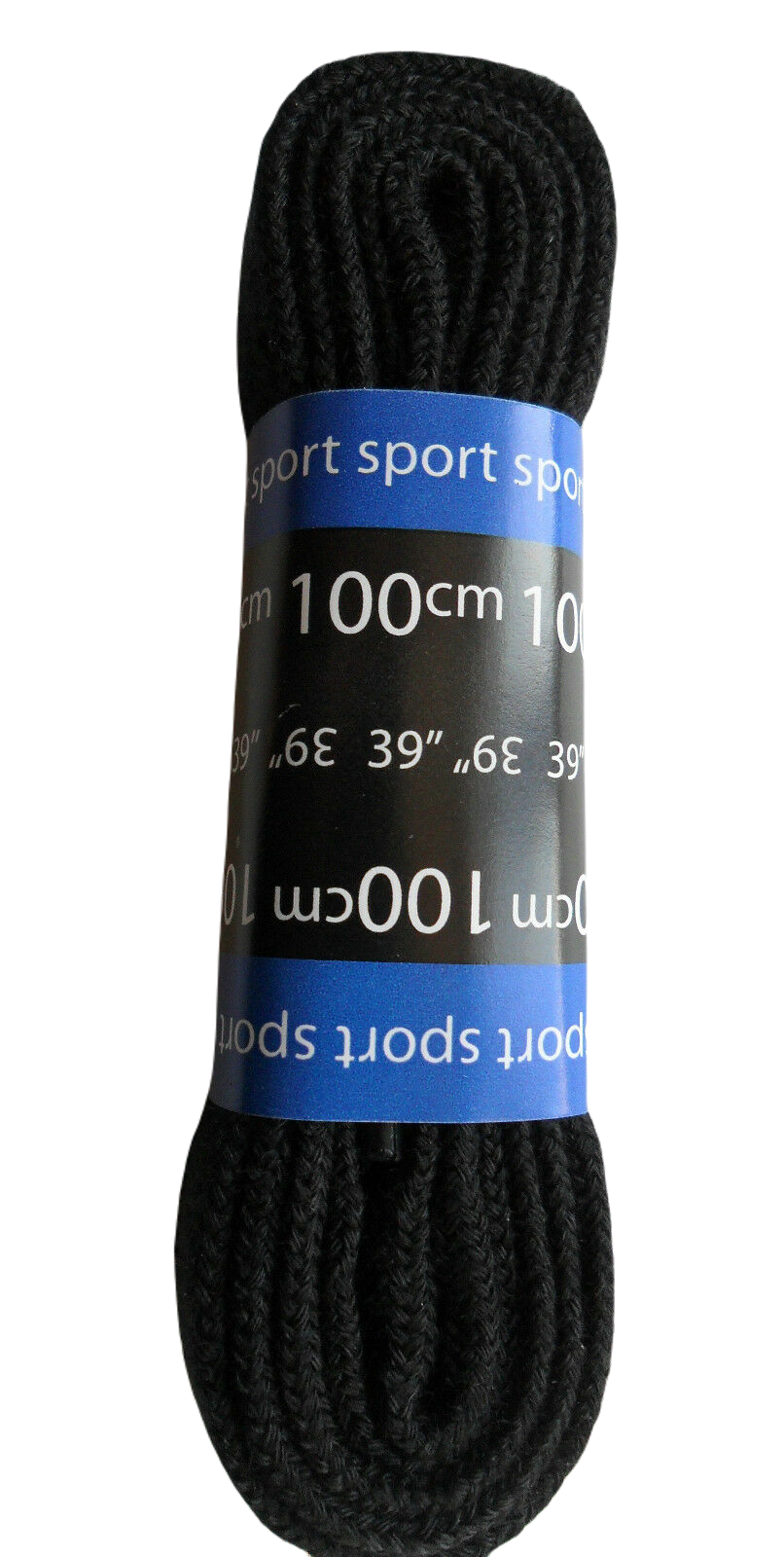 Flat Black Shoe Laces Bootlaces 100 cm Shoes Trainers Kickers Vans