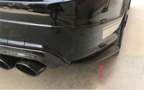 Carbon Fiber Rear Bumpers Lip Side Skirt Splitter For Benz C63 W204 2011-2014 - Picture 6 of 7