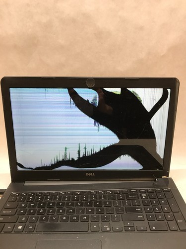 Dell Inspiron 5548 15" Laptop i5-5200U 4GB RAM NO HDD/OS Cracked For Parts - DW - Picture 2 of 9