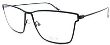 Airlock Pure 4000 412 Men's Eyeglasses Frames Titanium 58-17-140 Navy Blue