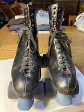 Roller Skates Men s 8 Black W/ Sure Grip Super X Plates May Be Riedell