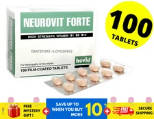 100 Tablets Neurovit Vitamin B1, B6 & B12 for Numbness, Tingling & Nerve Relief