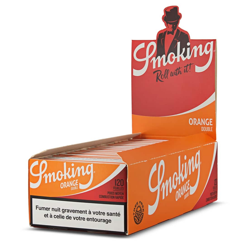 2 x Smokingkarten Orange Kurz Doppel Verstellbar Double Orange Aus 25 Heften - Bild 2 von 3
