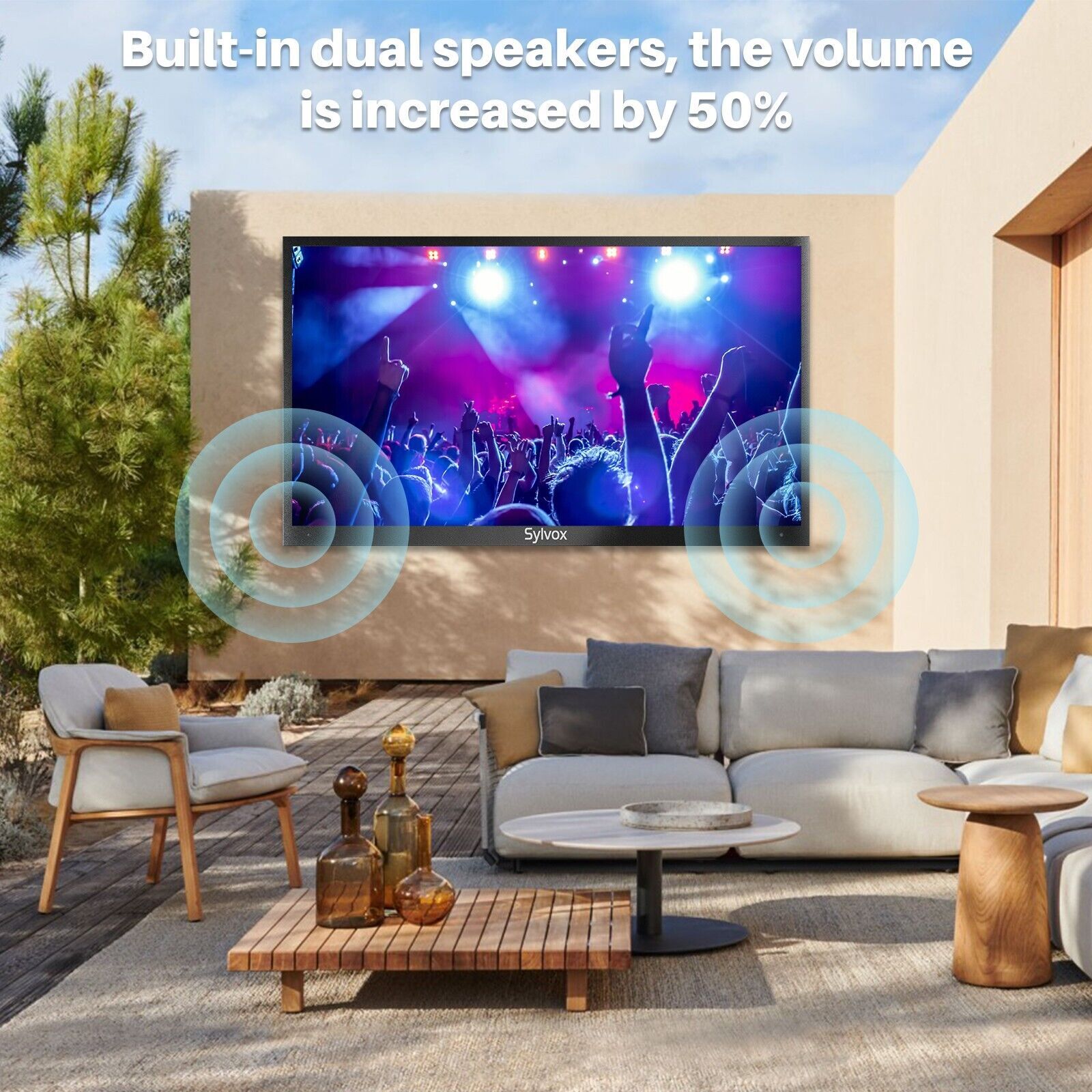 65"4K Outdoor Smart TV Android TV 1000nit High Brightness Water Resistant