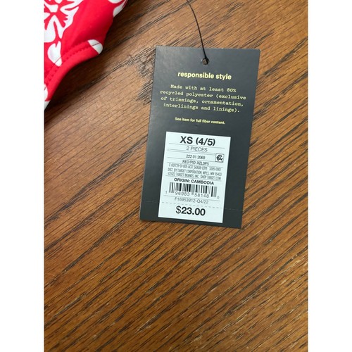 NWT Art Class Red Hawaiin Swimsuit Size Girls XS 4/5 - Picture 2 of 5