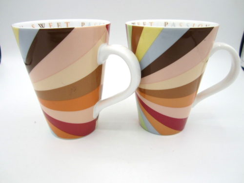 A Pair of Cheesecake Factory Multicolor Sweet Passion Coffee Tea Mug (387) - Picture 3 of 7