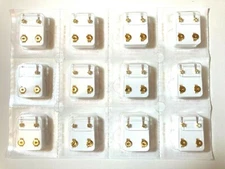 Studex Gold Plated Steel Ear Piercing Prong Setting  3MM April Stone Dozen R104Y