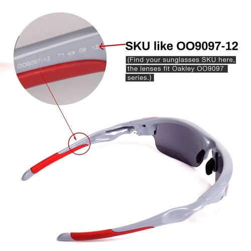 Lentes transparentes no polarizadas y kit de goma negra Walleva para chaqueta rápida Oakley - Imagen 4 de 7