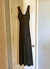 NW Nightway Womens Black Maxi Evening Dress Gown Size 6