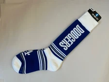 MLB Los Angeles Dodgers For Bare Feet Go Team Pair of Socks Royal OSFM