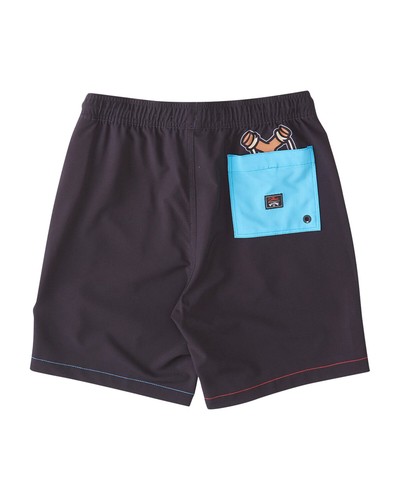 Costume bambino Billabong boardshort Simpsons junior pantaloncino ragazzo logo - Foto 2 di 3