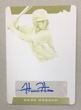 Hudson Head 2019 Leaf Metal Draft Yellow Printing Plate Auto 1/1 PADRES