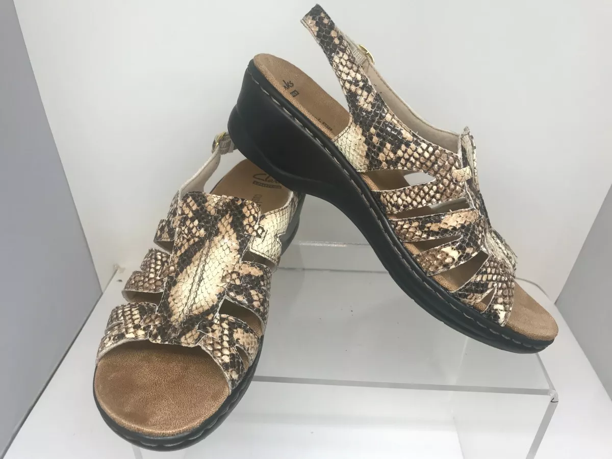 Clarks animal deals print sandals