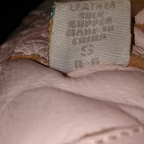 Ministar Infantil Cuero Niñas Rosa Suela Suave Cuna Botines 0-6 Meses Foto 4 de 4