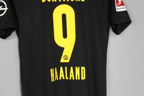 NEW BORUSSIA DORTMUND 2020 2021 AWAY FOOTBALL SHIRT JERSEY TRIKOT #9 HAALAND - Picture 9 of 10