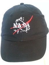 NASA Black Ball Cap Hat / For Kids Adjustable Size 56cm