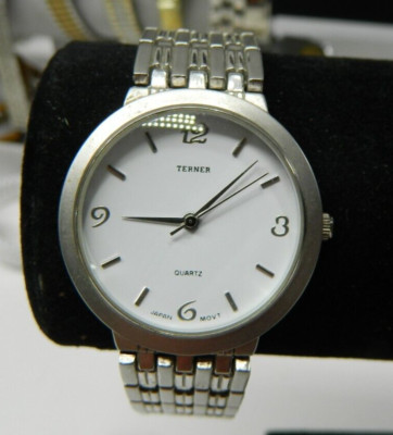 BIJOUX TERNER SILVER TONE K-2849 men's watch/wristwatch