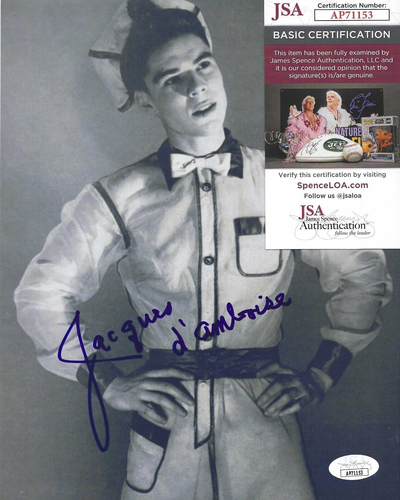 Foto firmada de Jacques d'Amboise 8x10 con certificado de autenticidad JSA #AP71153 Ballet de la ciudad de Nueva York - Imagen 2 de 2